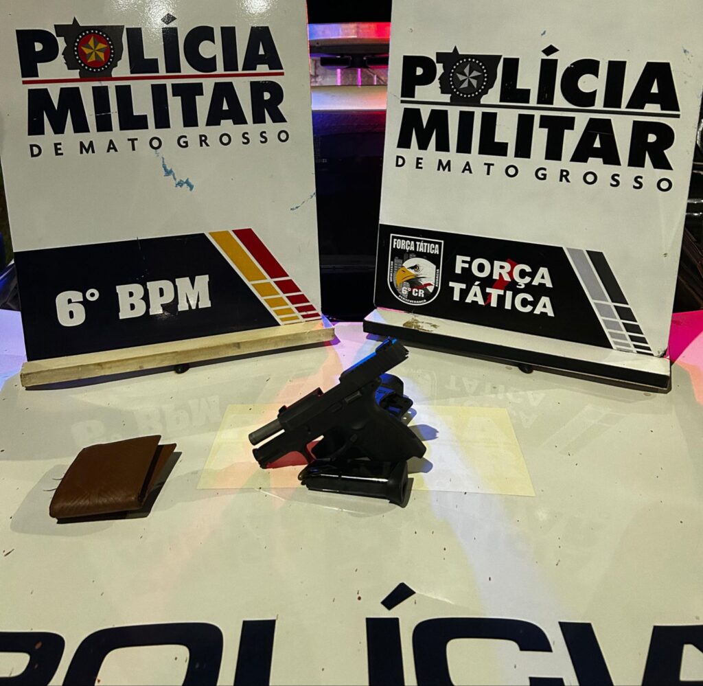 PM prende homem e apreende adolescente por porte ilegal de arma de fogo