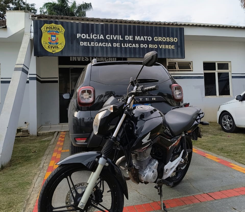 Polícia Civil recupera motocicleta apropriada por ex-funcionário de empresa em Lucas do Rio Verde