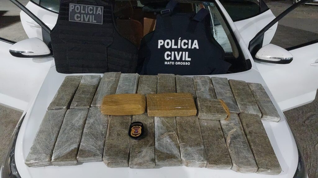 Motorista de aplicativo é preso com 23 tabletes de drogas em Matupá